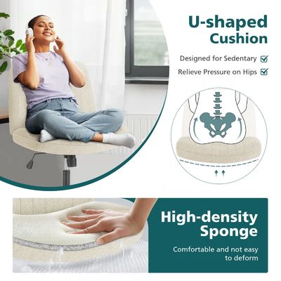Cadeira de sala de estar de cores personalizadas Apoio à cabeça ajustável Cadeira de secretária com braço flexível