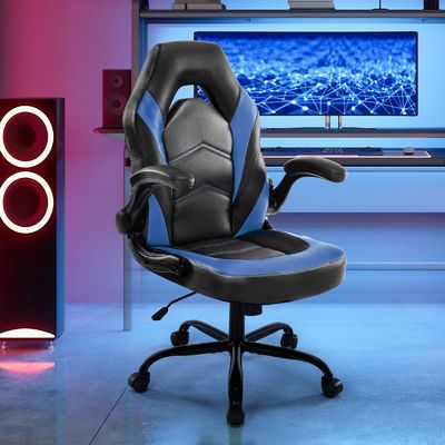 Cadeira giratória de jogos de computador 360 com ajuste de altura e função reclinável oferecida