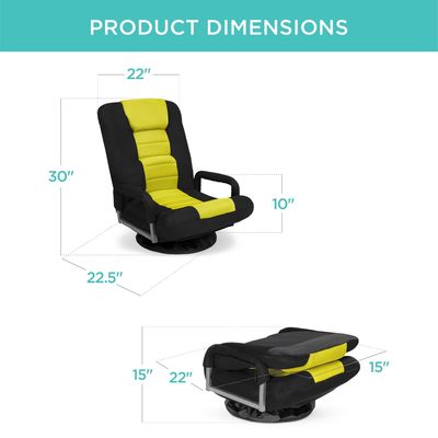 Cadeira giratória de jogos 360 graus Multipurpose Rocker de cadeira de chão para TV de cor personalizada