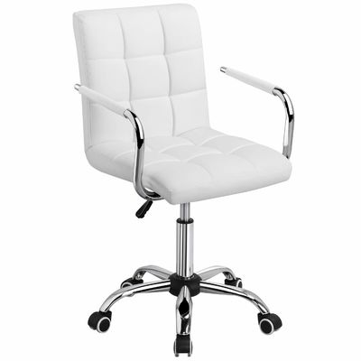 Cadeira de escritório de couro ajustável perfeita para ambientes de trabalho modernos e elegantes