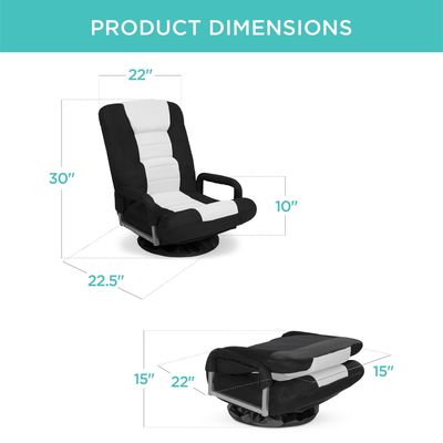 Cadeira giratória ALINUNU 360 graus Multipurpose Rocker cadeira de chão para TV 17 libras