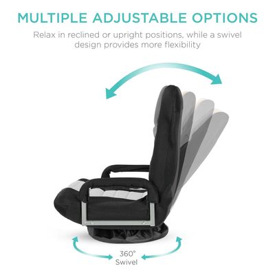 Cadeira giratória ALINUNU 360 graus Multipurpose Rocker cadeira de chão para TV 17 libras