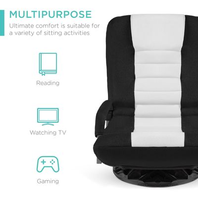 Cadeira giratória ALINUNU 360 graus Multipurpose Rocker cadeira de chão para TV 17 libras