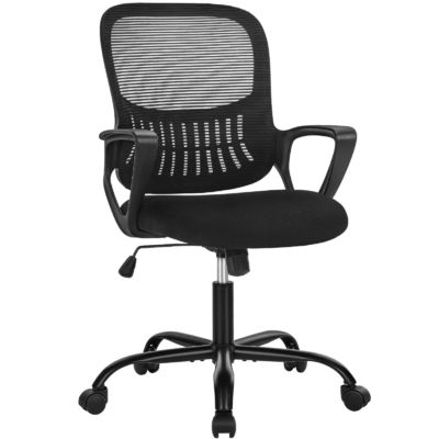 Mesa e cadeiras de escritório ergonómicas ajustáveis Cadeiras de malha com apoios de braço confortáveis