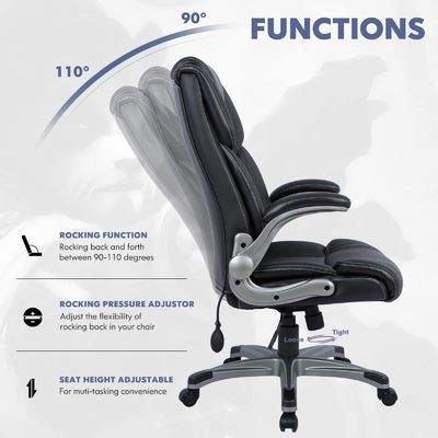 Modern Design Back executivo cadeira de escritório para peso máximo de 275 libras
