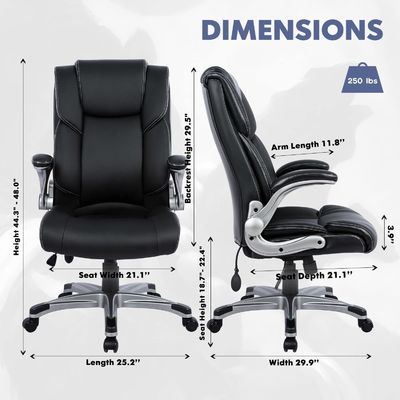 Modern Design Back executivo cadeira de escritório para peso máximo de 275 libras