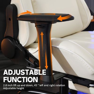 Customize Home Office Ergonomic Gaming Chair com altura e apoio de pé ajustáveis