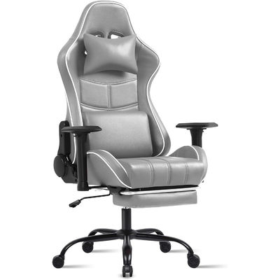 Cadeira de jogo ergonômica de cor personalizada Altura ajustável e função de reclinador