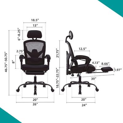 Cadeiras de escritório ergonómicas de embalagem de correio