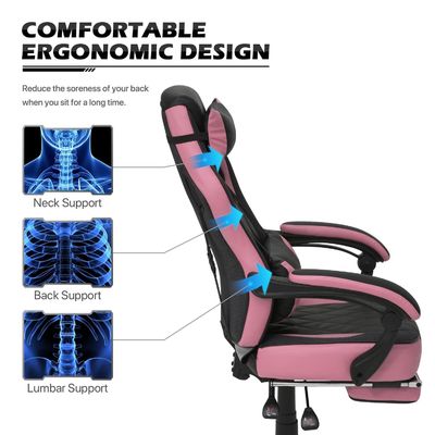ALINUNU Racing Style PU Leather Gaming Chair com cor personalizada e design ergonômico