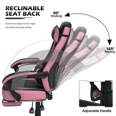 ALINUNU Racing Style PU Leather Gaming Chair com cor personalizada e design ergonômico