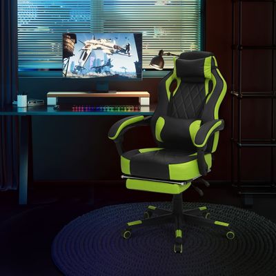 ALINUNU Racing Style PU Cadeira de Jogo Cadeira de Computador Ergonômica com Design Moderno