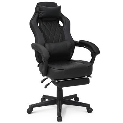 A cadeira de jogos de PU da ALINUNU é ergonômica e ajusta-se para longas sessões de jogo.