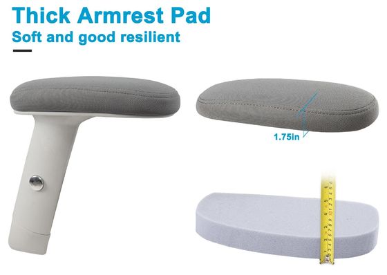 Cadeira de escritório de malha direta com design ergonômico de altura ajustável de braço e cintura