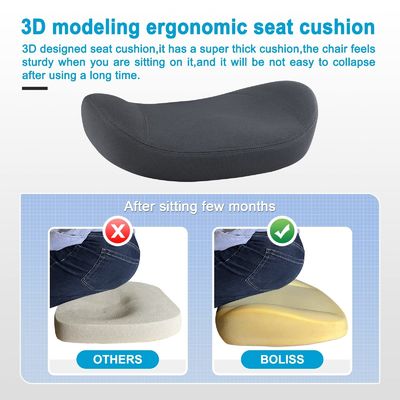 Cadeira de computador de malha ergonômica giratória 360 com ajuste de altura e função de suporte à cintura