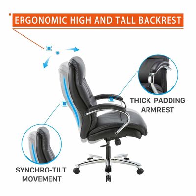 Cadeira de escritório ergonômica de acabamento esfregado com óleo direto com parte traseira de malha e braço de ajuste de altura