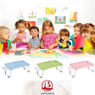 Large Gym Laptop Cama Mesa De Mesa Tray Stand com Porta-Copas Portátil dobrável Lap Desk Bed Tray