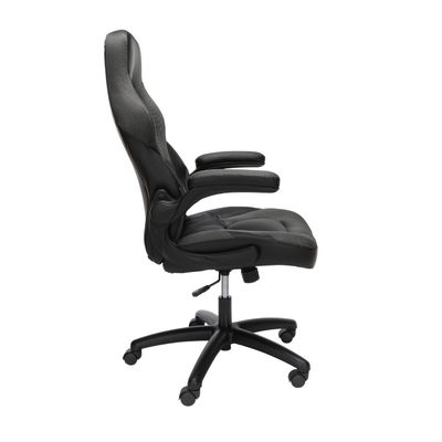 Cadeira de jogo de couro de estilo de corrida com costas altas Cadeira de computador giratória ergonômica 360