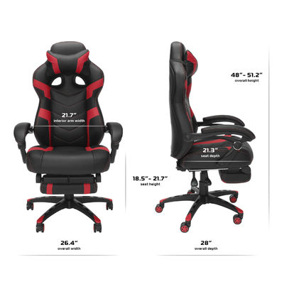 Assento integrado de cabeça Ergonômica Cadeira de elevação Cadeira de computador de jogos para adultos Personalizar