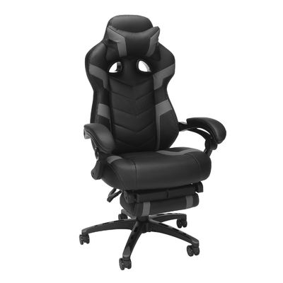 Cadeira de computador ergonômica com apoio de cabeça integrado com design moderno e função de reclinação