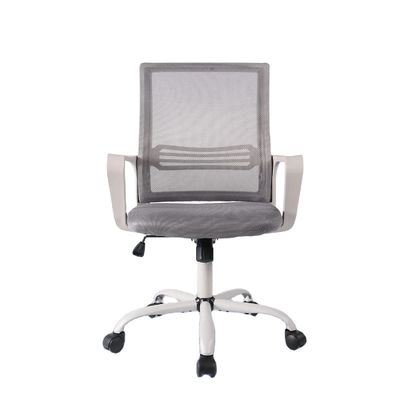 Cadeira giratória de escritório Silla Oficina Mesh Cadeira de trabalho ergonômica Mid-back para trabalho adulto