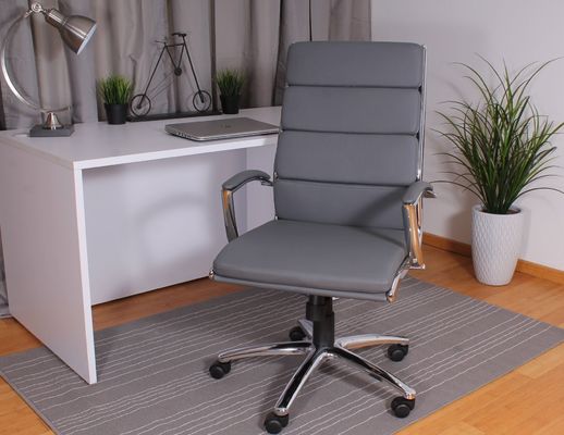 Reverso executivo cadeira de escritório giratória com estofado puresoft e suporte lombar