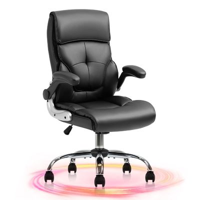 Cadeira de elevação de costas de cor personalizada de tecido de linho Cadeira de escritório executiva para escritório doméstico