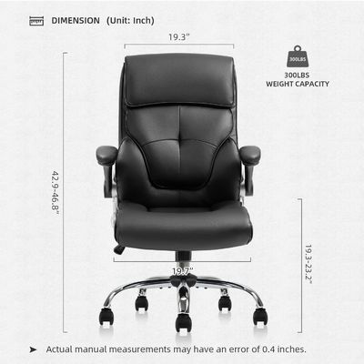 Cadeira de elevação de costas de cor personalizada de tecido de linho Cadeira de escritório executiva para escritório doméstico