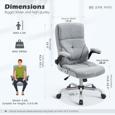 Cadeiras de computador com suporte lombar