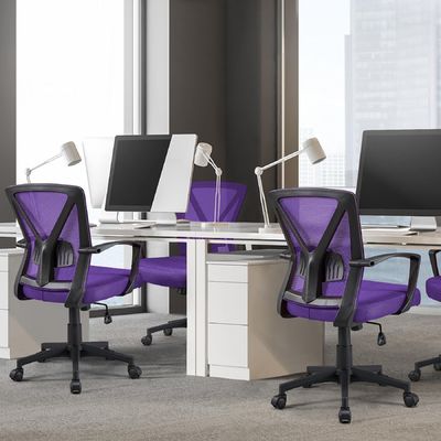 Cadeira de escritório ergonômica com 3 elevadores de gás com cor personalizada e suporte lombar ajustável
