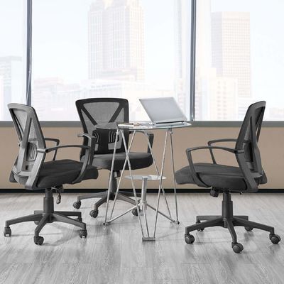 Cadeira de escritório ergonômica com cor personalizada e suporte lombar ajustável