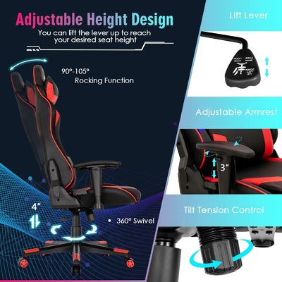 Cadeira de jogo ergonômica de corrida para adultos no ALINUNU