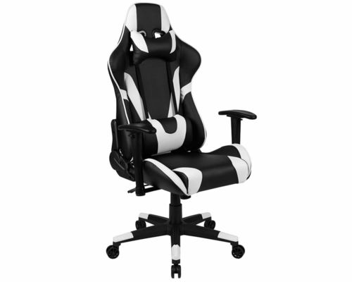 Cadeira de jogos de computador de escritório ergonômica com 360 giros/ajuste de altura/função de reclinação