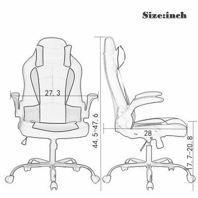 Embalagem de correio Cadeira de computador ergonômica 360 giratório/ajuste de altura/repouso por ALINUNU