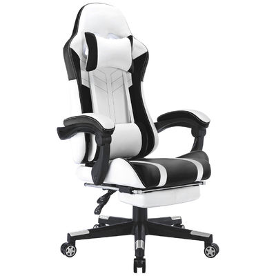 Cadeira de jogos de computador de corrida ergonômica para adultos Altura ajustável e design giratório