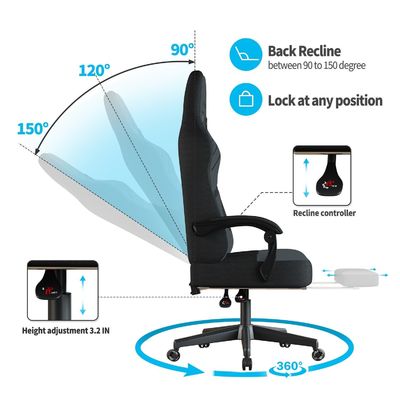 Melhore a sua experiência de jogo com a nossa cadeira de jogo com computador ergonômico