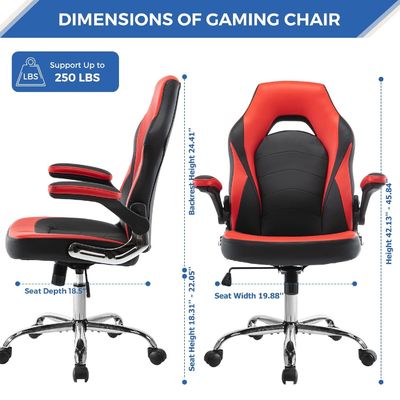 Silla de jogos ergonômica de cor personalizada com suporte lombar da ALINUNU