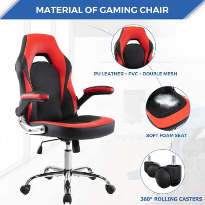 Silla de jogos ergonômica de cor personalizada com suporte lombar da ALINUNU