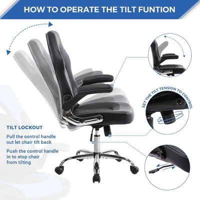 A cadeira ergonômica de jogos da ALINUNU com suporte lombar 360 giratório e ajuste de altura