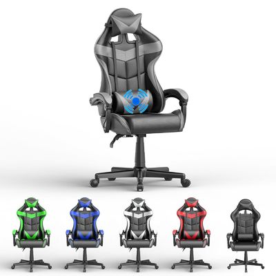 Obtenha a Ultimate Gaming Experience PU Gaming Chair com Massagem 33&quot;D x 24&quot;W x 49.2&quot;H