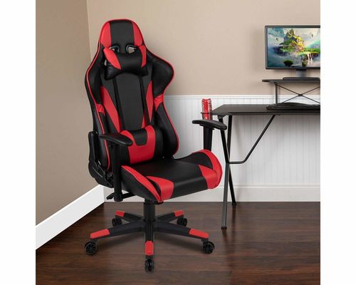 Cadeira de jogo de corrida com design ergonômico e dimensões do produto de 29&quot;D x 29&quot;W x 48&quot;H