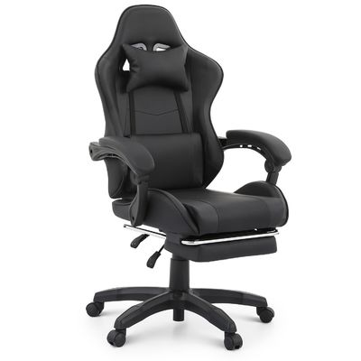ALINUNU Moderno Tecido Suporte Lúbrico Ergonomic Computador Cadeira de Corrida com apoio de pé