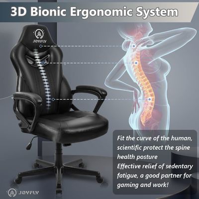 ALINUNU Racing Gaming Chair Suporte lombar e 3 elevadores de gás para jogos de PC confortáveis