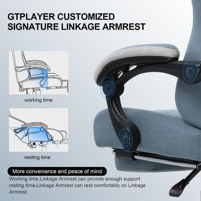 ALINUNU High Back Racing Gaming Chair com altura ajustável e função giratória 360