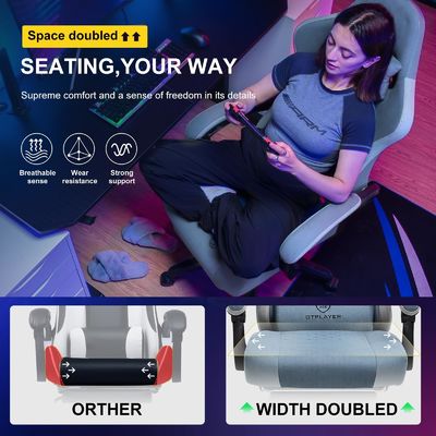 ALINUNU High Back Racing Gaming Chair com altura ajustável e função giratória 360