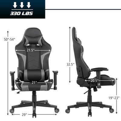 Cadeira de corrida de computador de jogos de ferro de metal de design moderno para escritório Cadeiras de jogos ergonômicas