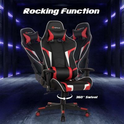 Cadeira de corrida para jogos de computador de altura ajustável para escritório