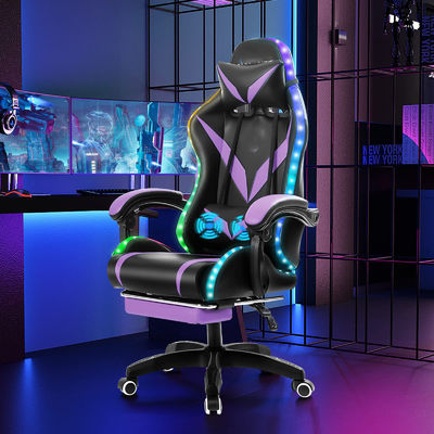 Embalagem de correio Cadeira ergonômica de jogos RGB com massagem e luzes led
