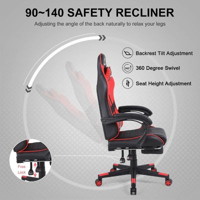 Cadeira de escritório ergonômica de cor personalizada com função reclinável e ajuste de altura