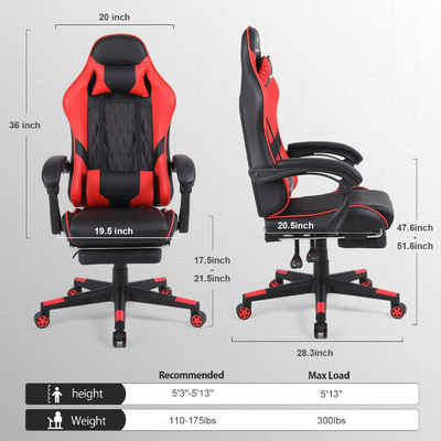 Cadeira de escritório ergonômica de cor personalizada com função reclinável e ajuste de altura